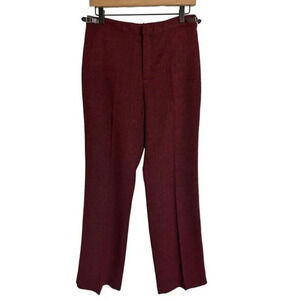 Territories Burgundy Straight Leg Pants Size 6